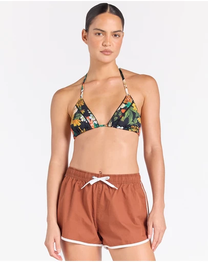Poolside Paradiso - Surfers Paradise Surf Short - Cocoa