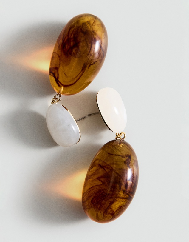 M.N.G - Mixed Pendant Earrings