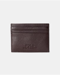 Polo Ralph Lauren - Pebbled Leather Card Case- ICONIC EXCLUSIVE