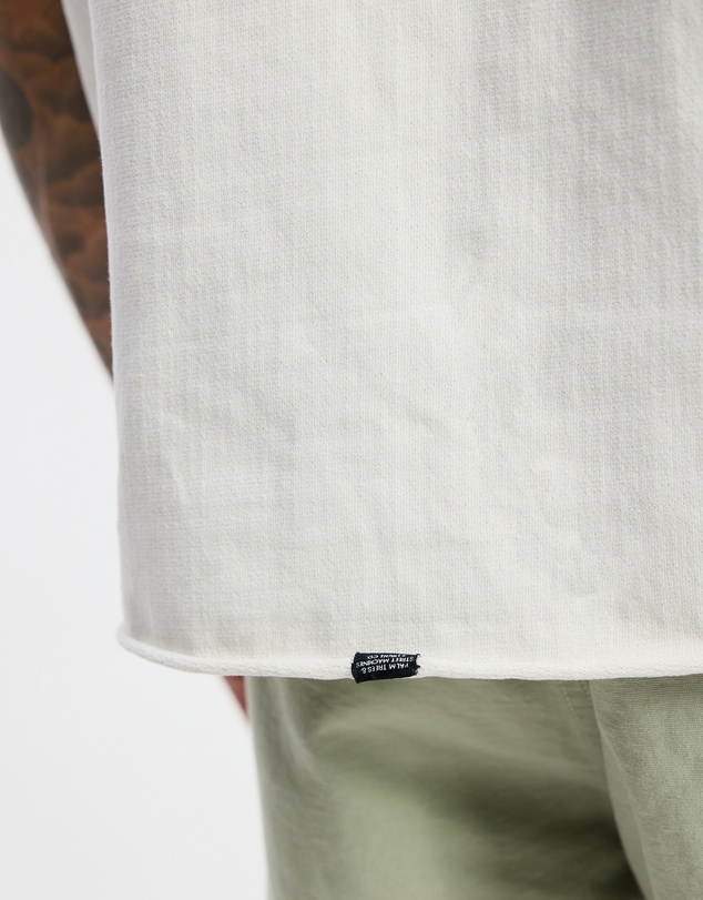 Thrills - Excitement Excitement Embro Box Fit Oversize Cropped Raw Hem Tee