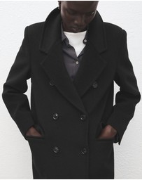 M.N.G - Double-Breasted Wool Coat