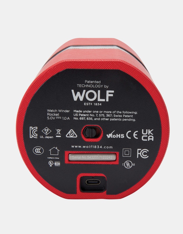 Wolf - Wolf Rocket Travel Watch Winder Red