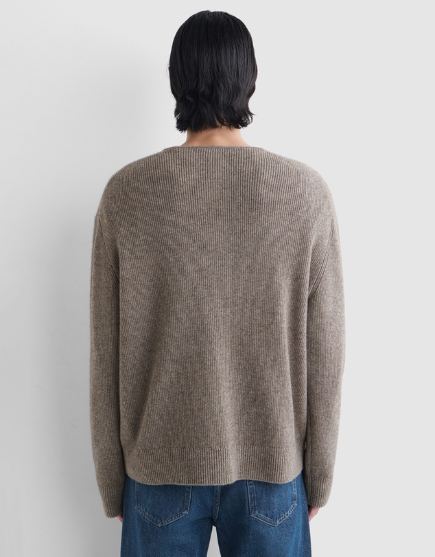 COS - Knitted Merino-Yak Henley Top