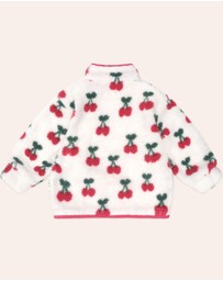 Huxbaby - Very Cherry Sherpa Jacket - Babies-Kids