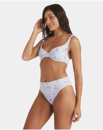 Roxy - Womens Wildflower Mid Bikini Bottom