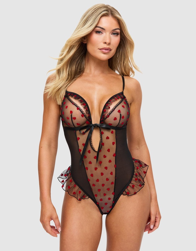 Ann Summers - Queen of Hearts Fold Over Teddy