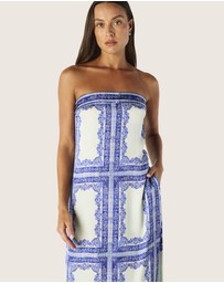 MOS The Label - Jordi Strapless Midi Dress