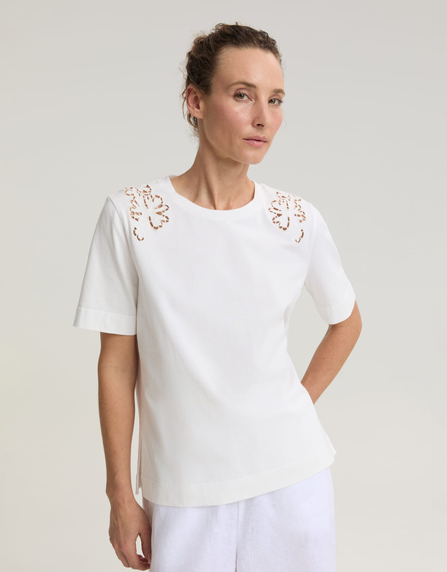 Sportscraft - Paloma Cotton Broderie Tee