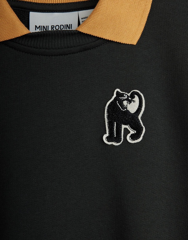Mini Rodini - Panther Patch Collar Sweatshirt - Babies-Teens