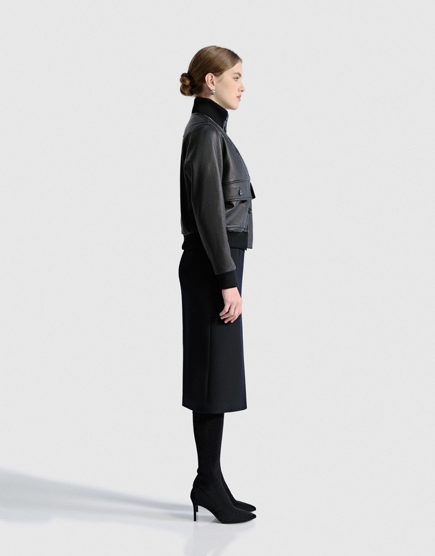IDA+S - Isolde Leather Bomber Jacket