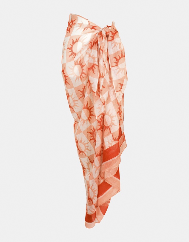 Morgan & Taylor - Del Sol Beach Sarong in Rust Red