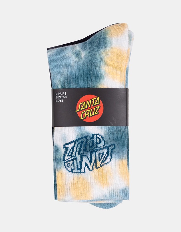 Santa Cruz - 2-Pack Malba Crash Stack Crew Socks - Teens