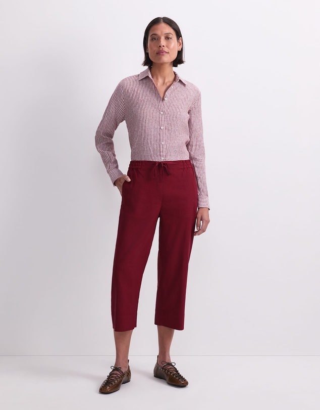 Sportscraft - Rosa Crop Linen Pant