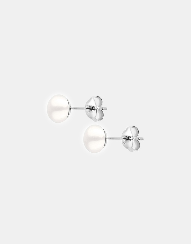Elli Jewelry - Freshwater Pearl Stud Earrings in 925 Silver
