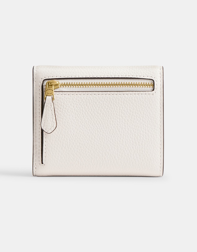 Coach - Polished Pebble Leather Mila Small Flap Wallet