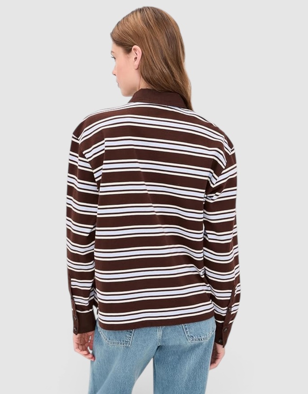 rag & bone - Rugby Stripe Long Sleeve Polo