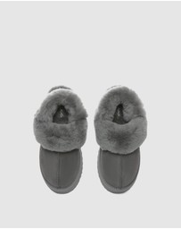 EVERAU - Australian Shepherd Ugg Musa Platform Cow Suede Upper House Shoes