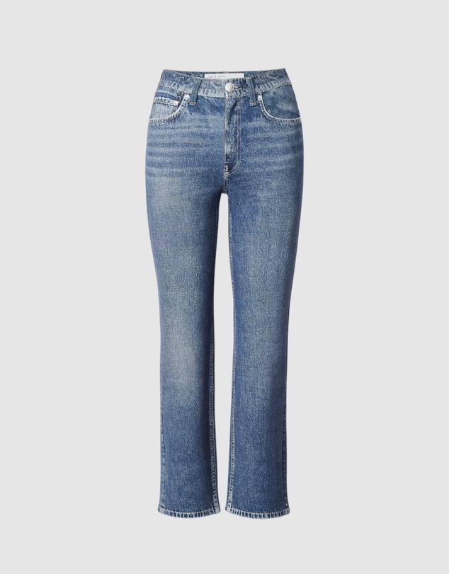 rag & bone - rb Miramar Ponte Harlow Mid Rise Ankle Straight