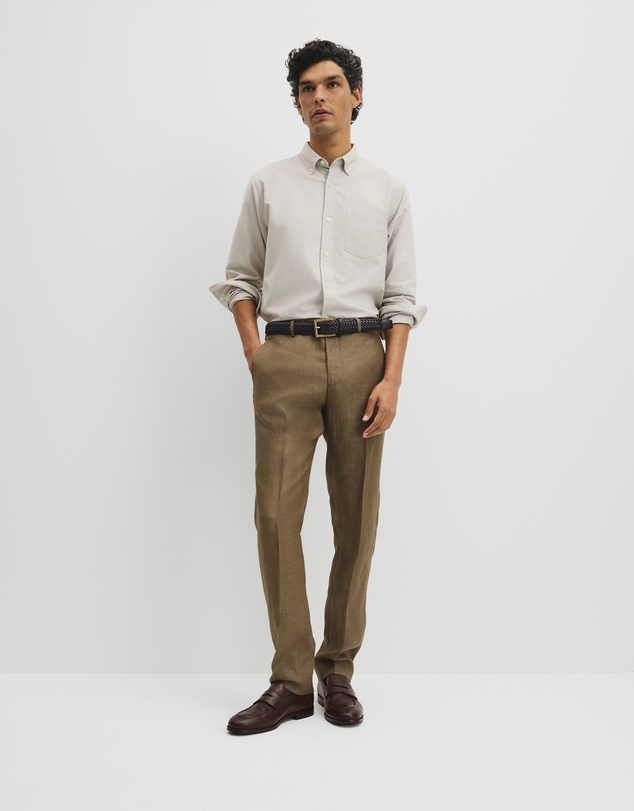 Country Road - Regular Fit Tapered Linen Pant