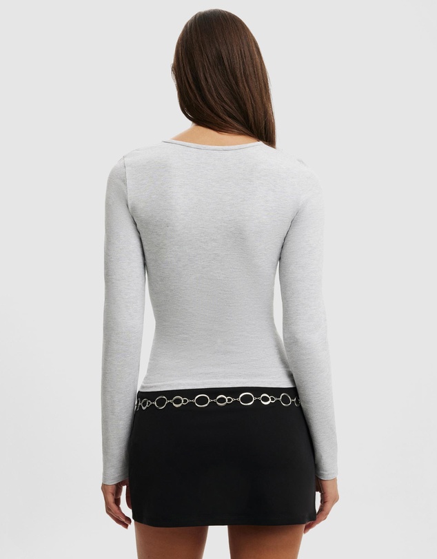 Cotton On - Longline Crew LS Top