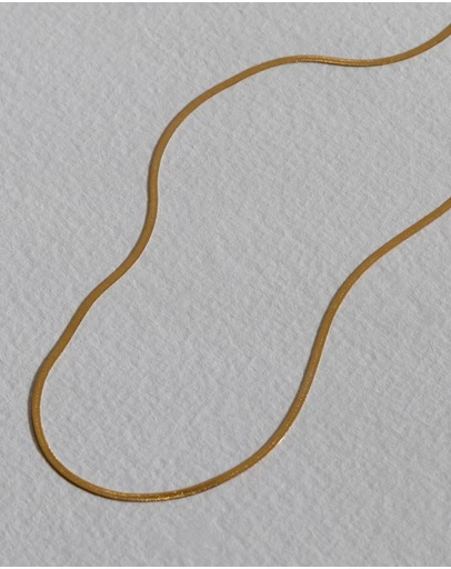 SAINT VALENTINE - Sphinx 2mm Snake Chain Necklace - Gold