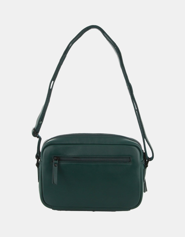 Milleni - Milleni Leather Ladies Multi-Zip Cross-Body Bag