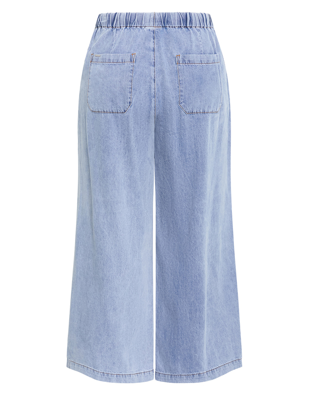 City Chic - Plus size Tiana Cotton Denim Pant - ice wash