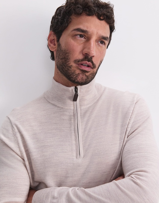Sportscraft - Merino Quarter Zip Knit