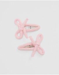 Country Road - Knit Bow Clip Pack Of 2