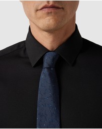 Politix - Slim Fit Long Sleeve Textured Dress Shirt