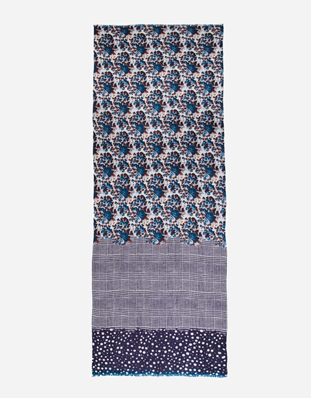 Ozwear Connection Uggs - Ugg 100% Australian Merino Wool Scarf Purplish Blue and Check