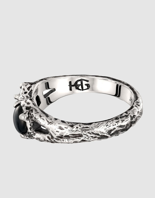 Haze & Glory - ICONIC EXCLUSIVE - Cracked Tiger's Eye Ring in Oxidised 925 Silver