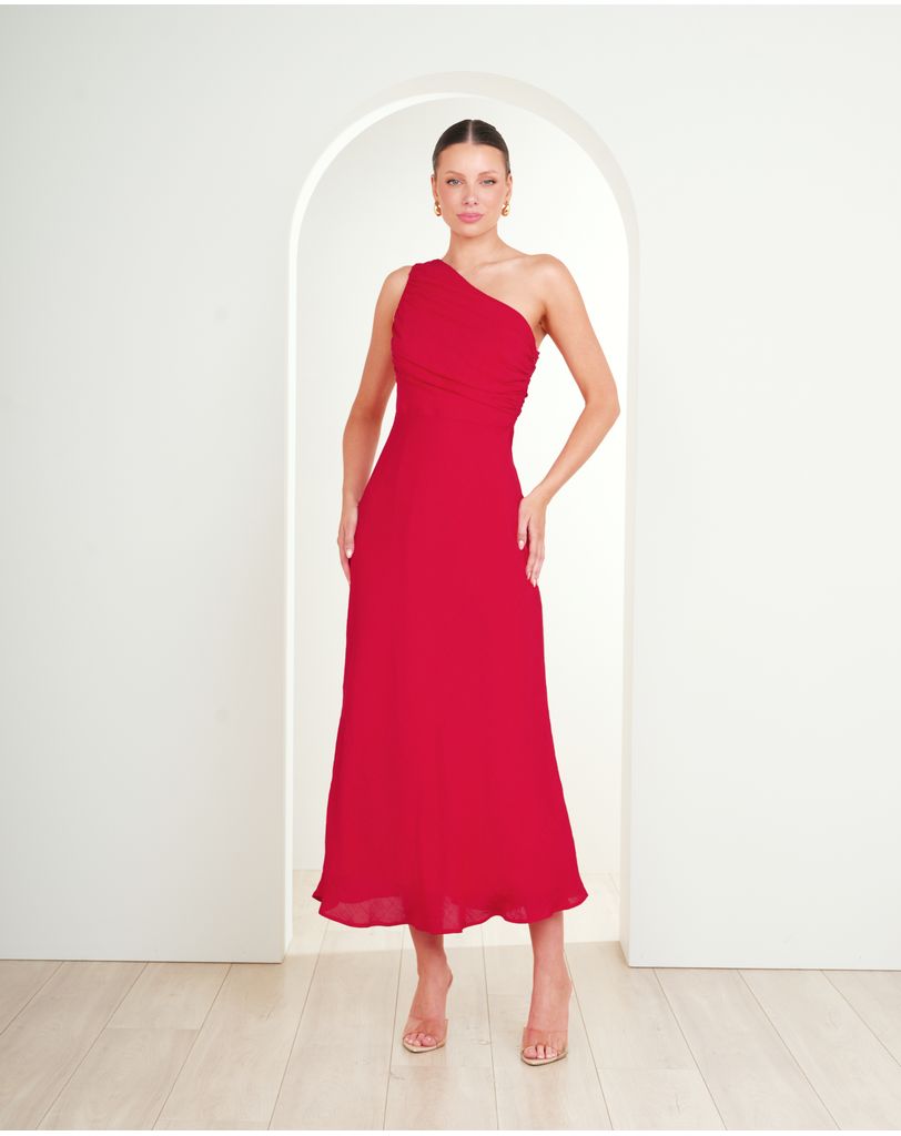 strapless open back dress One Shoulder Ruched Mini Dress With Scarf White