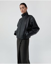 St. Agni - Cocoon Zip Leather Jacket