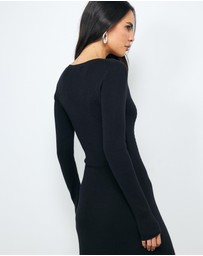 AERE - Ren Cable Knit Maxi Dress
