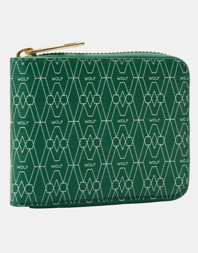 Wolf - Wolf Signature Range Zip Around Wallet Green