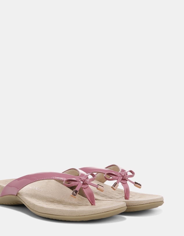 Vionic - Bella Toe Post Sandal - Rhubarb