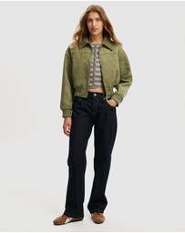 Cotton On - Sophia Faux Suede Bomber Jacket