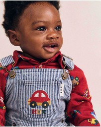 Huxbaby - Car Denim Stripe Overalls - Babies-Kids