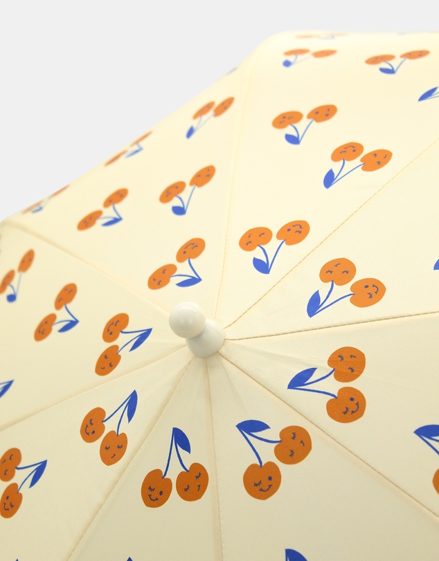 Morgan & Taylor - Cherry Kids Umbrella in Cream and Peachy Orange
