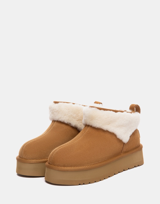 EVERAU - Australian Shepherd Ugg Eirwen Platform Cow Suede Upper UGG Boots