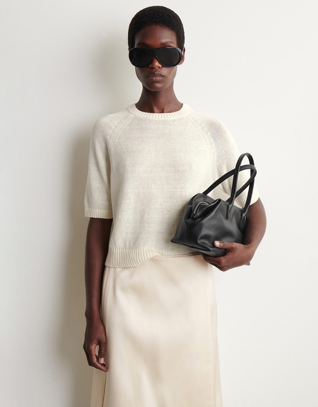 COS - Shrunken Knitted Linen T-Shirt