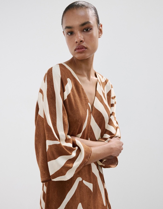 M.N.G - Printed Cotton Dress