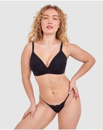 Bras N Things - NKD High Leg String - Black