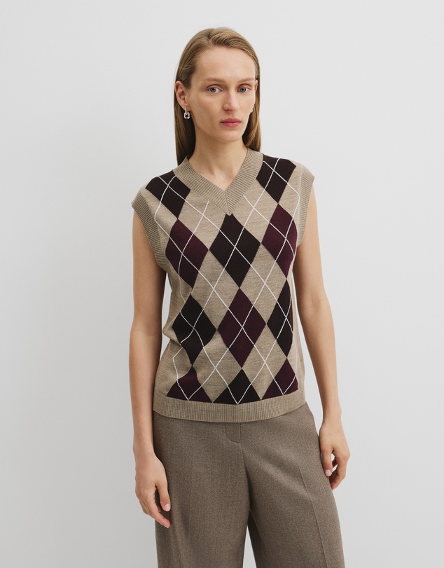 Country Road - Argyle Knit Vest
