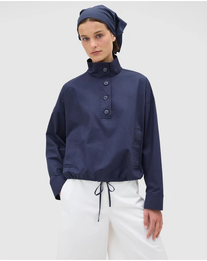 Oroton - Button Detail Cagoule