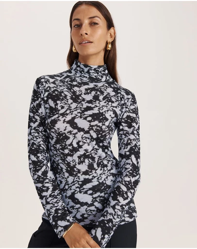 SABA - Truffle Wool Long Sleeve Top