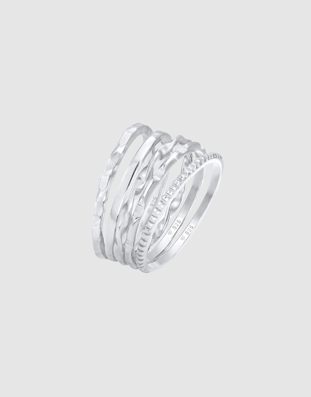 Elli Jewelry - Filigree Ring Set in 925 Silver