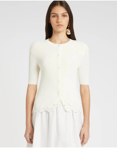 Marella - Crepe Whisper Knit Cardigan
