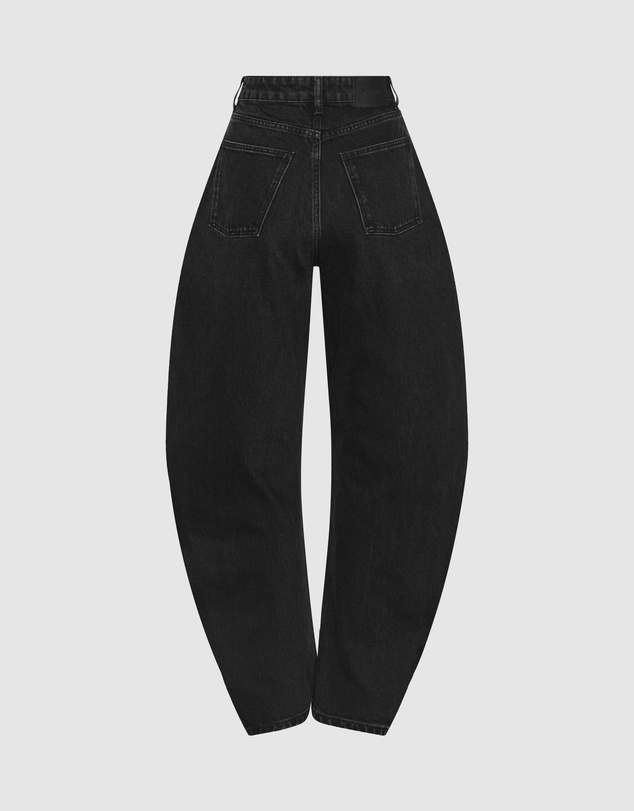 ROTATE - Draped Barrel Leg Jeans